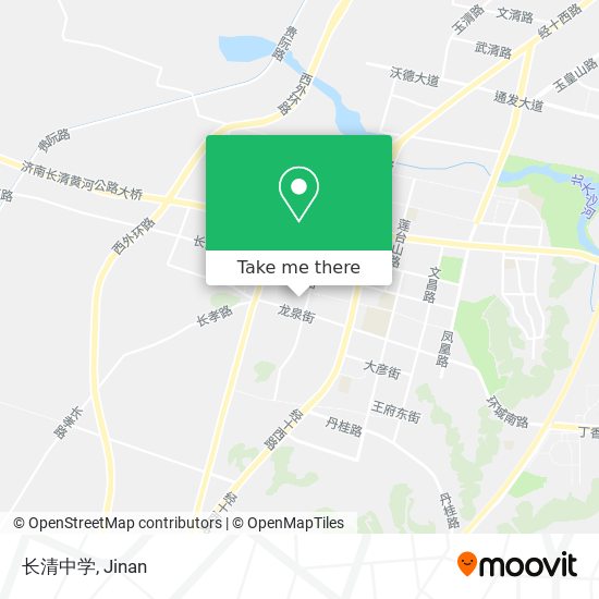 长清中学 map