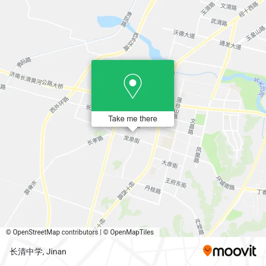 长清中学 map