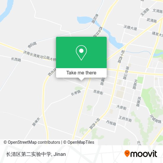 长清区第二实验中学 map