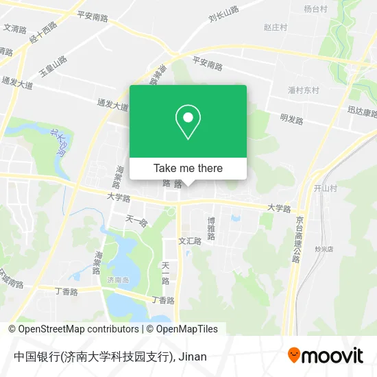 中国银行(济南大学科技园支行) map