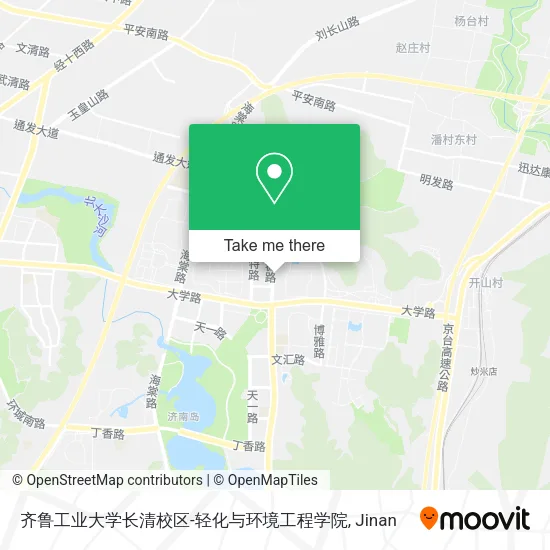 齐鲁工业大学长清校区-轻化与环境工程学院 map