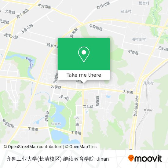 齐鲁工业大学(长清校区)-继续教育学院 map