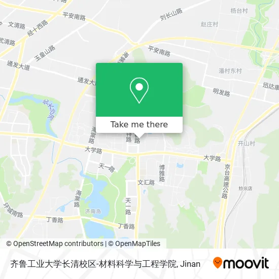 齐鲁工业大学长清校区-材料科学与工程学院 map