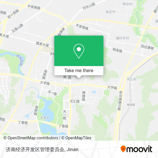 济南经济开发区管理委员会 map