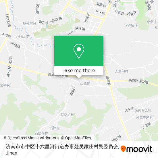 济南市市中区十六里河街道办事处吴家庄村民委员会 map