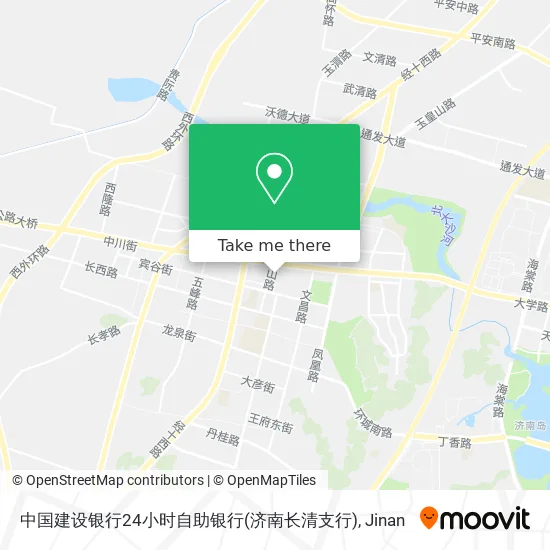 中国建设银行24小时自助银行(济南长清支行) map