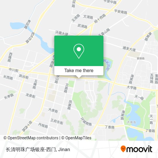 长清明珠广场银座-西门 map