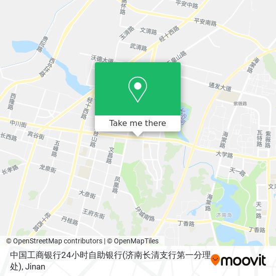 中国工商银行24小时自助银行(济南长清支行第一分理处) map