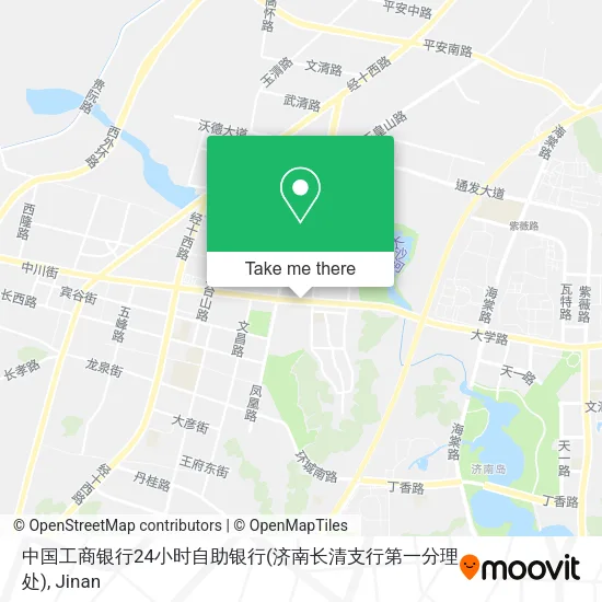 中国工商银行24小时自助银行(济南长清支行第一分理处) map