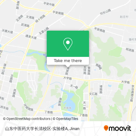 山东中医药大学长清校区-实验楼A map