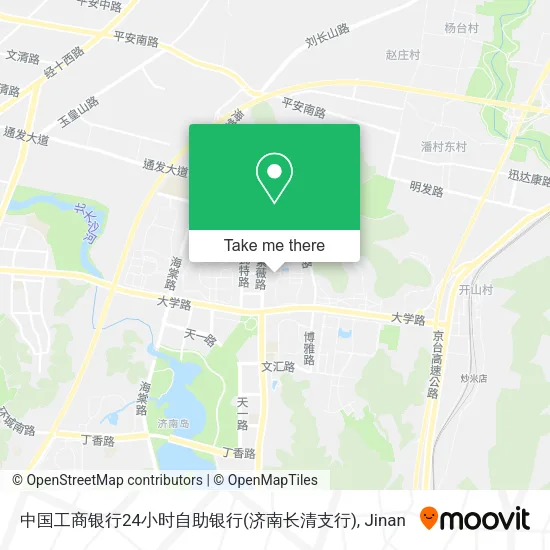中国工商银行24小时自助银行(济南长清支行) map