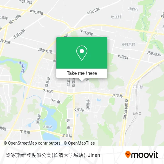 途家斯维登度假公寓(长清大学城店) map