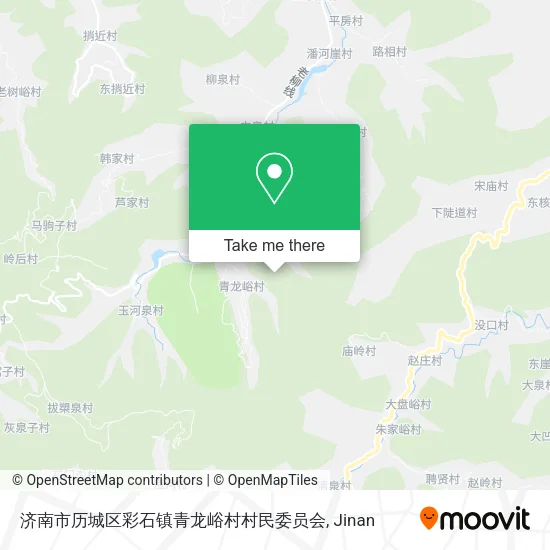 济南市历城区彩石镇青龙峪村村民委员会 map