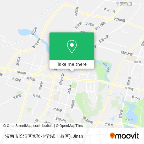 济南市长清区实验小学(银丰校区) map