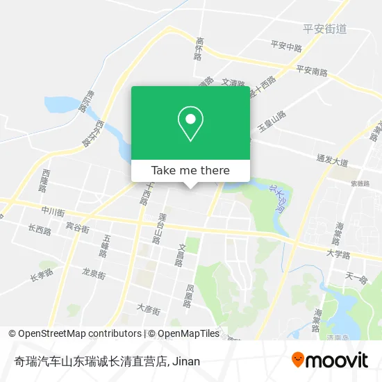 奇瑞汽车山东瑞诚长清直营店 map