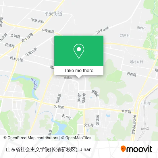 山东省社会主义学院(长清新校区) map