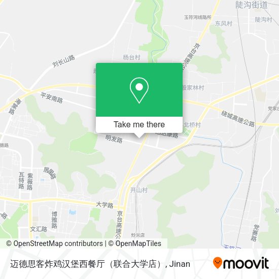 迈德思客炸鸡汉堡西餐厅（联合大学店） map
