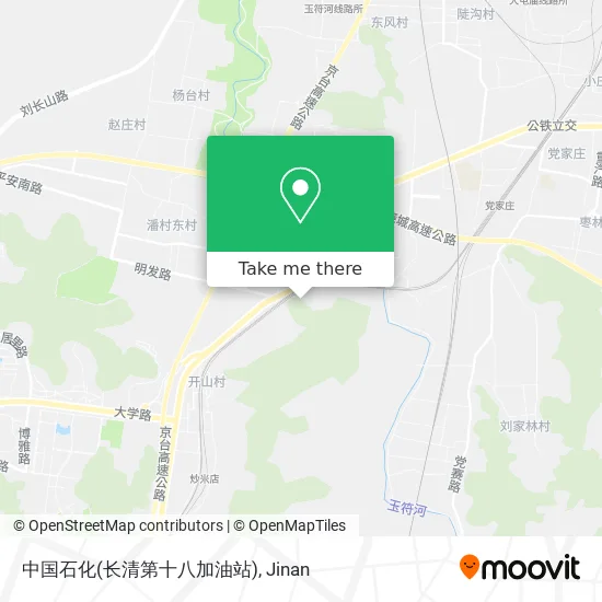 中国石化(长清第十八加油站) map