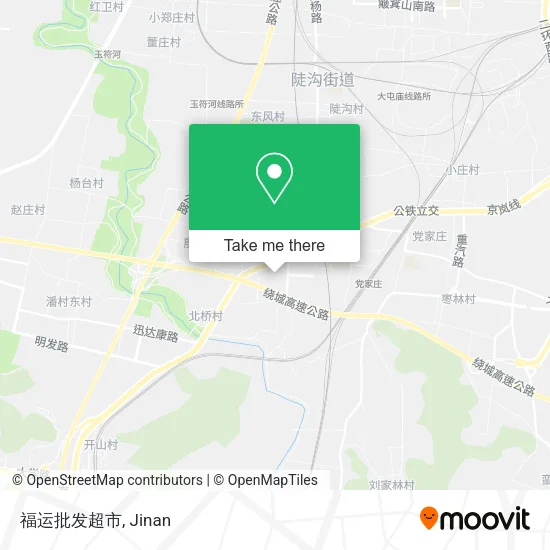 福运批发超市 map