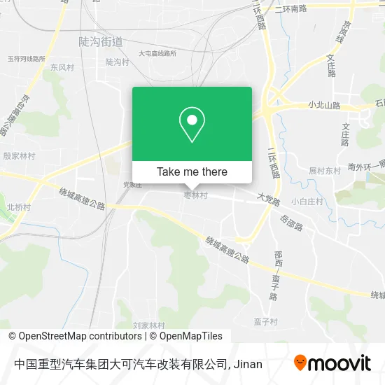 中国重型汽车集团大可汽车改装有限公司 map
