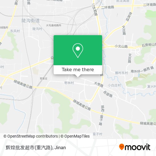 辉煌批发超市(重汽路) map