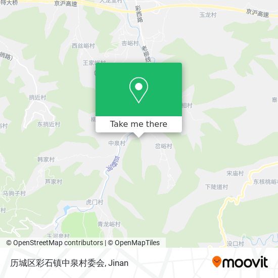 历城区彩石镇中泉村委会 map