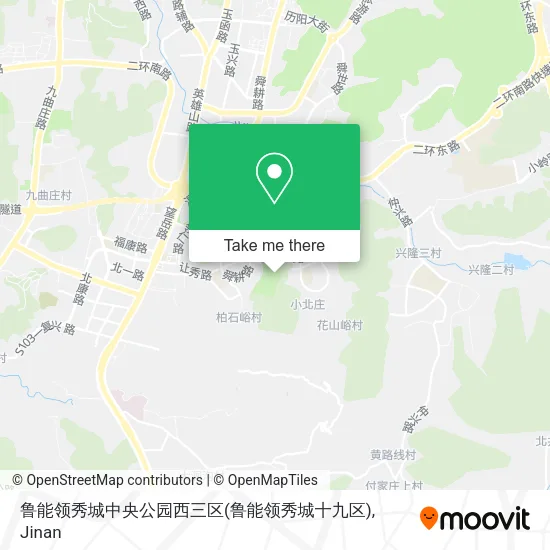 鲁能领秀城中央公园西三区(鲁能领秀城十九区) map