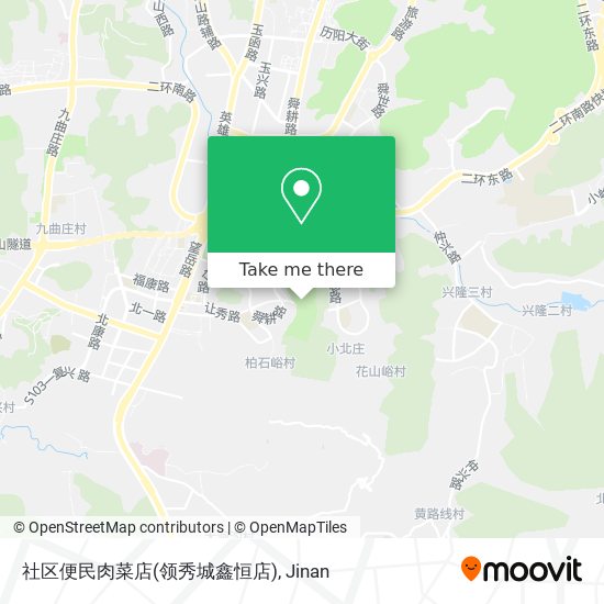 社区便民肉菜店(领秀城鑫恒店) map