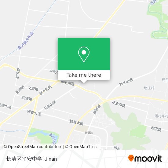 长清区平安中学 map