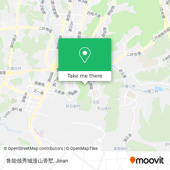 鲁能领秀城漫山香墅 map