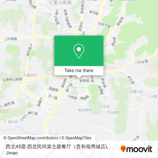 西北45度-西北民间菜主题餐厅（贵和领秀城店) map