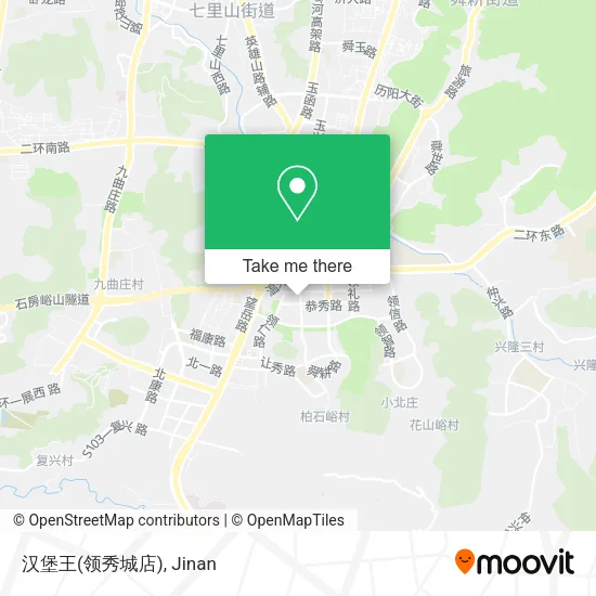 汉堡王(领秀城店) map