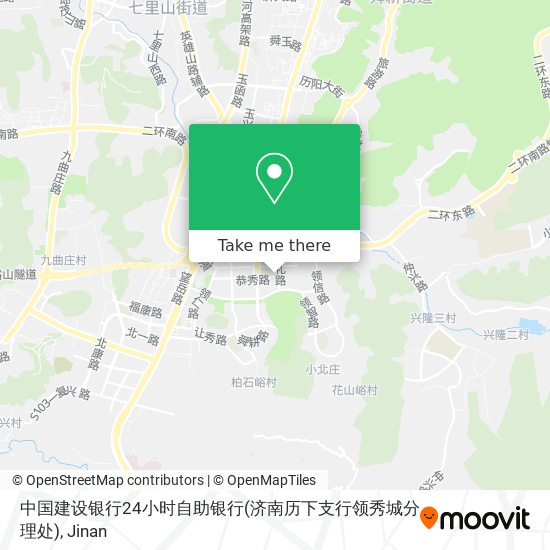中国建设银行24小时自助银行(济南历下支行领秀城分理处) map