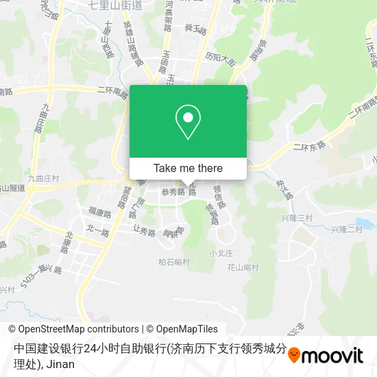 中国建设银行24小时自助银行(济南历下支行领秀城分理处) map