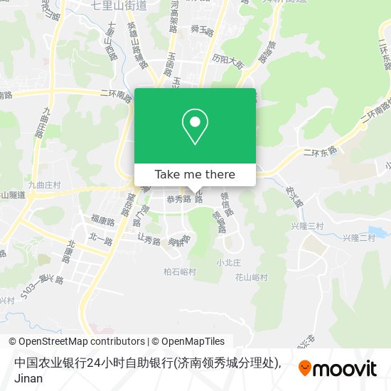 中国农业银行24小时自助银行(济南领秀城分理处) map