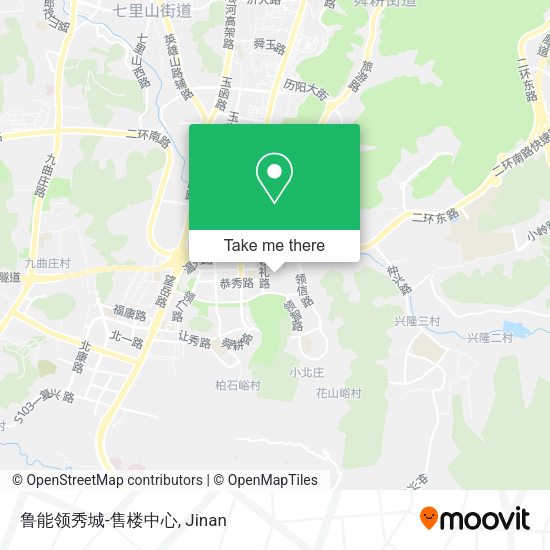 鲁能领秀城-售楼中心 map
