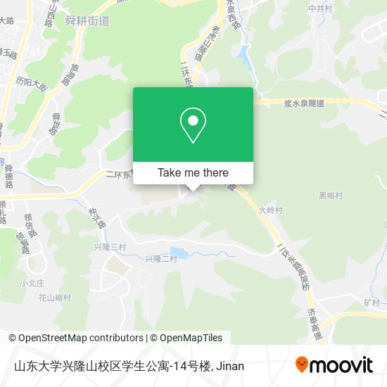 山东大学兴隆山校区学生公寓-14号楼 map