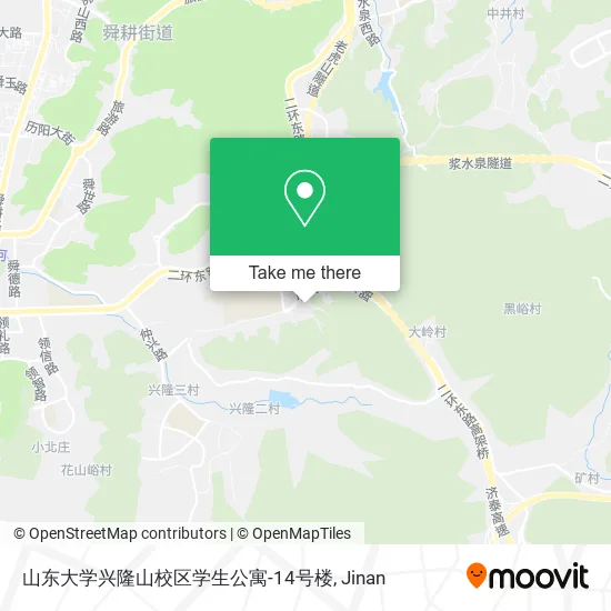 山东大学兴隆山校区学生公寓-14号楼 map