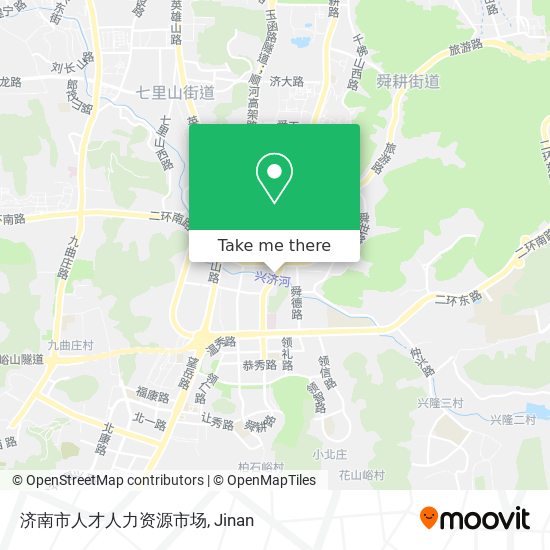 济南市人才人力资源市场 map
