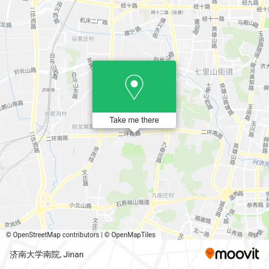 济南大学南院 map