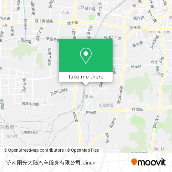 济南阳光大陆汽车服务有限公司 map
