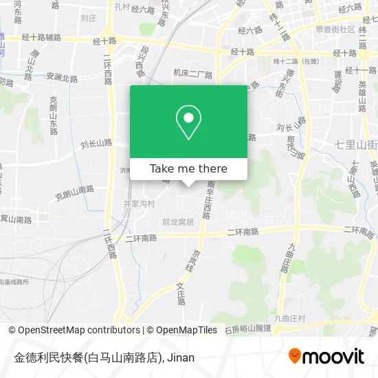 金德利民快餐(白马山南路店) map