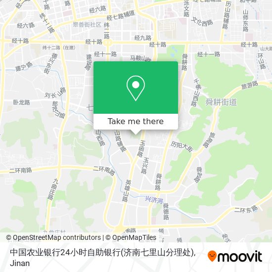 中国农业银行24小时自助银行(济南七里山分理处) map