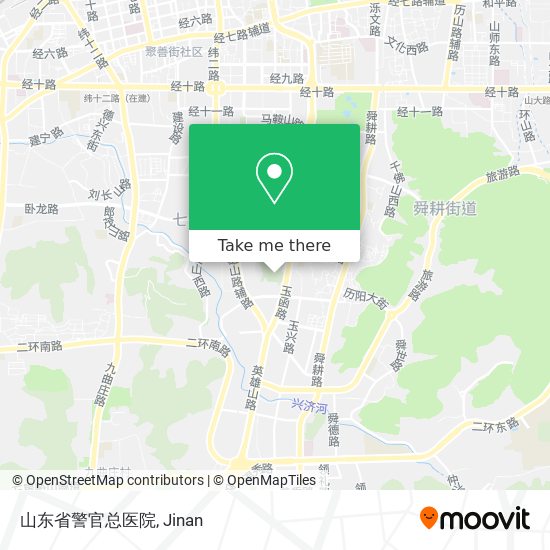 山东省警官总医院 map