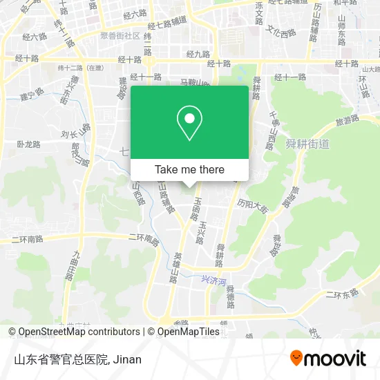 山东省警官总医院 map