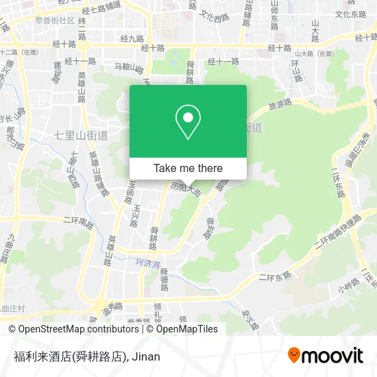 福利来酒店(舜耕路店) map