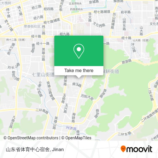 山东省体育中心宿舍 map