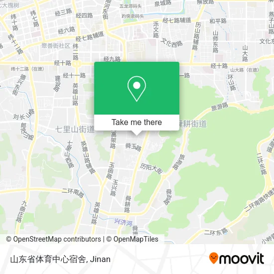 山东省体育中心宿舍 map