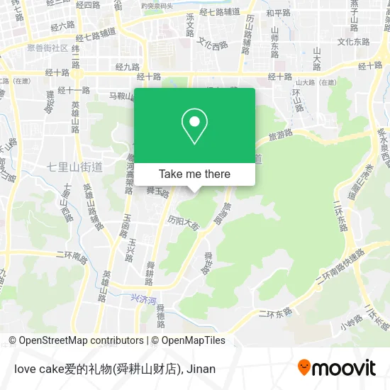love cake爱的礼物(舜耕山财店) map