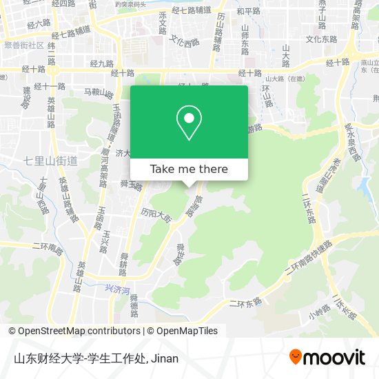 山东财经大学-学生工作处 map